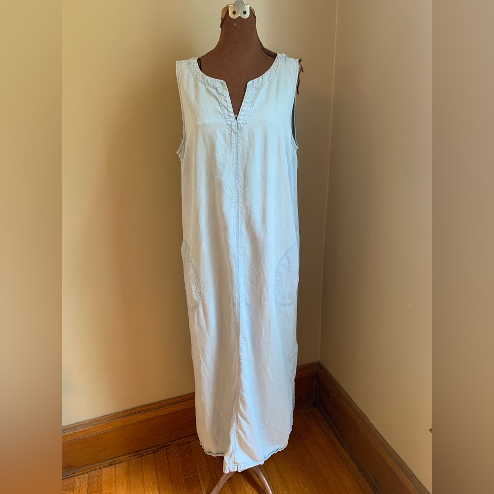 J. Jill White Sleeveless Maxi Dress